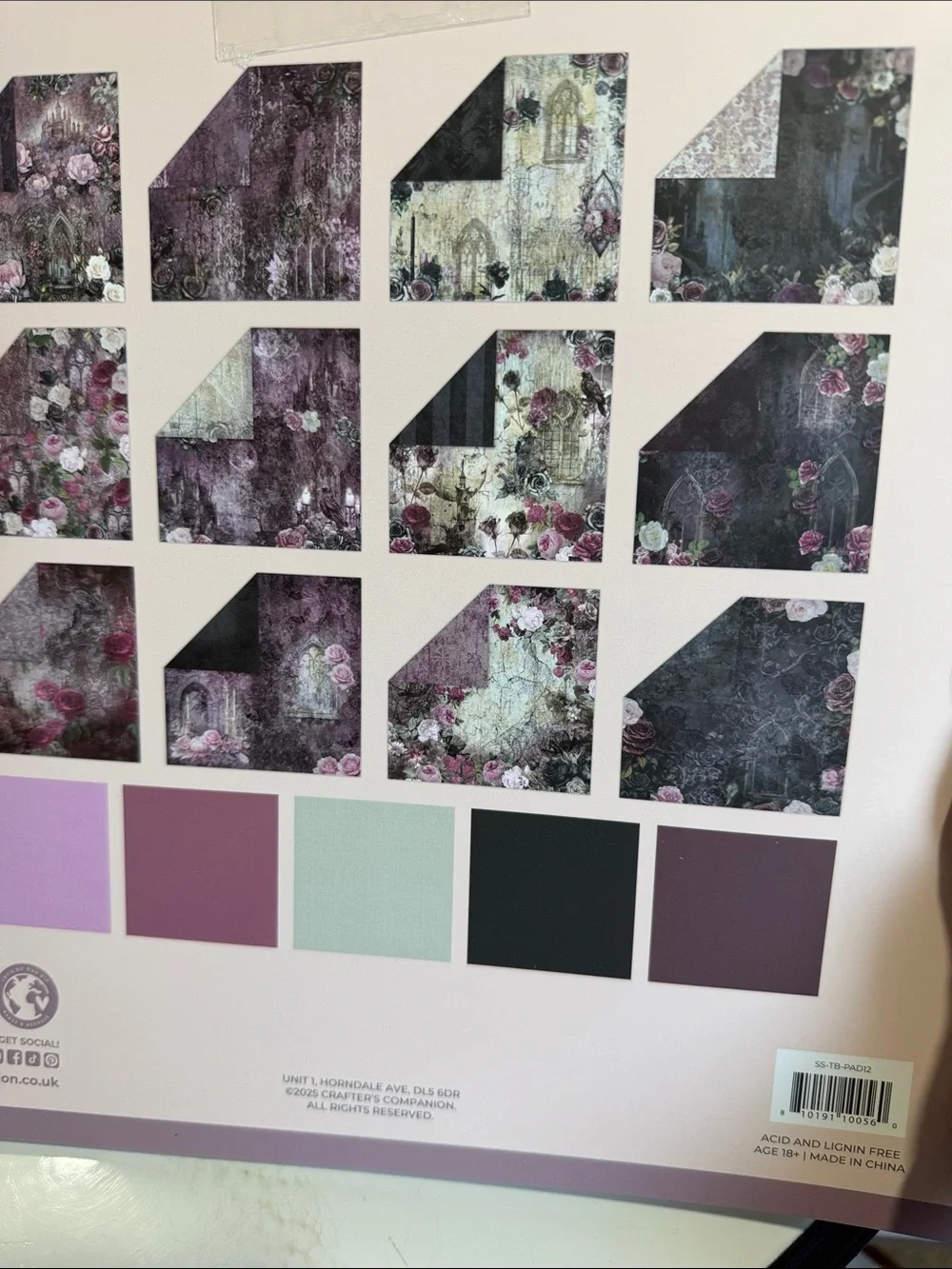 Crafters Companion Thorn & Bloom Paper Pad